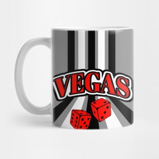 VEGAS Vacation Roll Of The Dice Red Mug